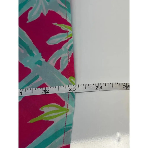 Lilly Pulitzer Womens L Silk Magenta Sleeveless Gold Accent Back Buttons - Picture 9 of 11